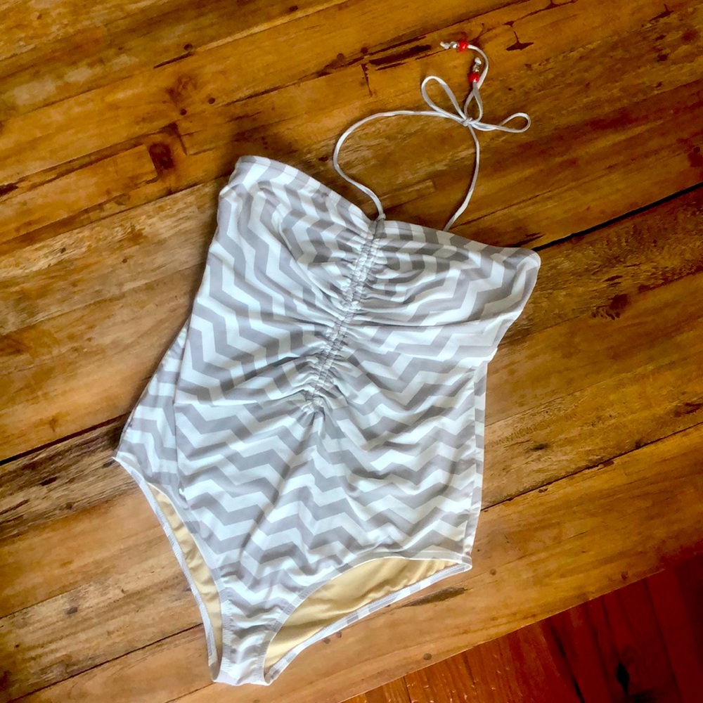Pea in a Pod maternity swimsuit.